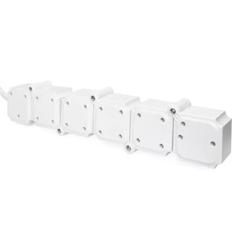 Régua de tomadas Digitus flexível 4 tomadas com 2 portas USB e interruptor