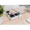 Régua de tomadas Digitus flexível 4 tomadas com 2 portas USB e interruptor