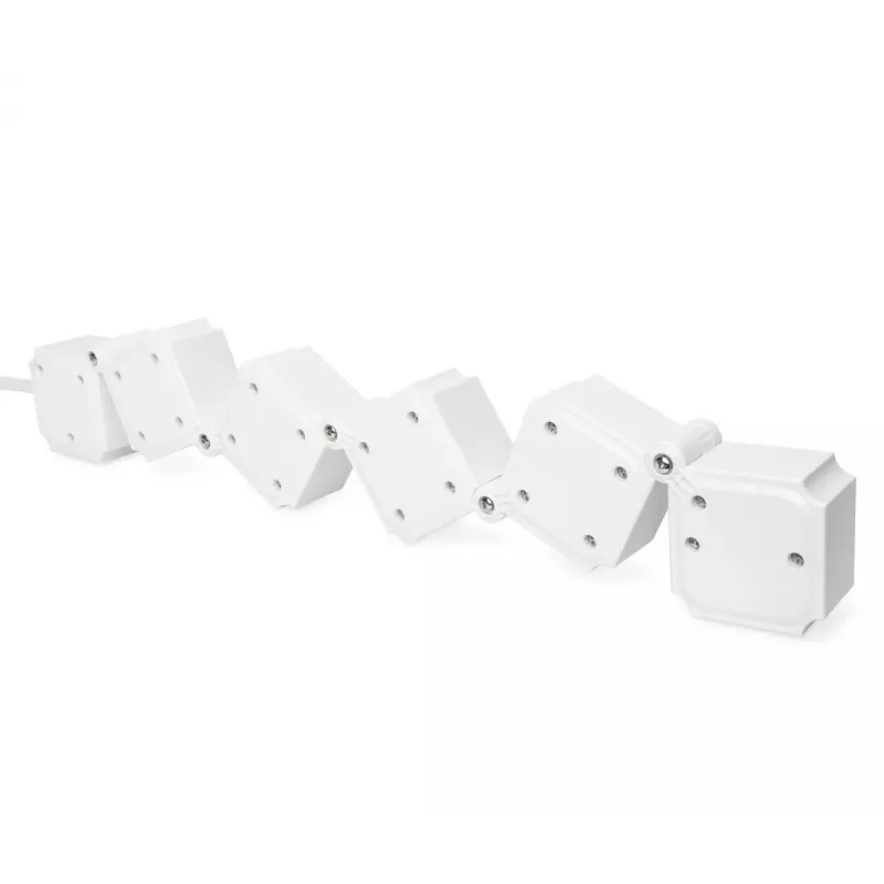 Régua de tomadas Digitus flexível 4 tomadas com 2 portas USB e interruptor