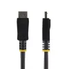 Cabo DisplayPort StarTech.com 7m (23ft) - 2560 x 1440p - Cabo DisplayPort para DisplayPort - Cabo DP para DP para monitor - Cabo de vídeo/display DP - Fichas DP com bloqueio - HDCP & DPCP