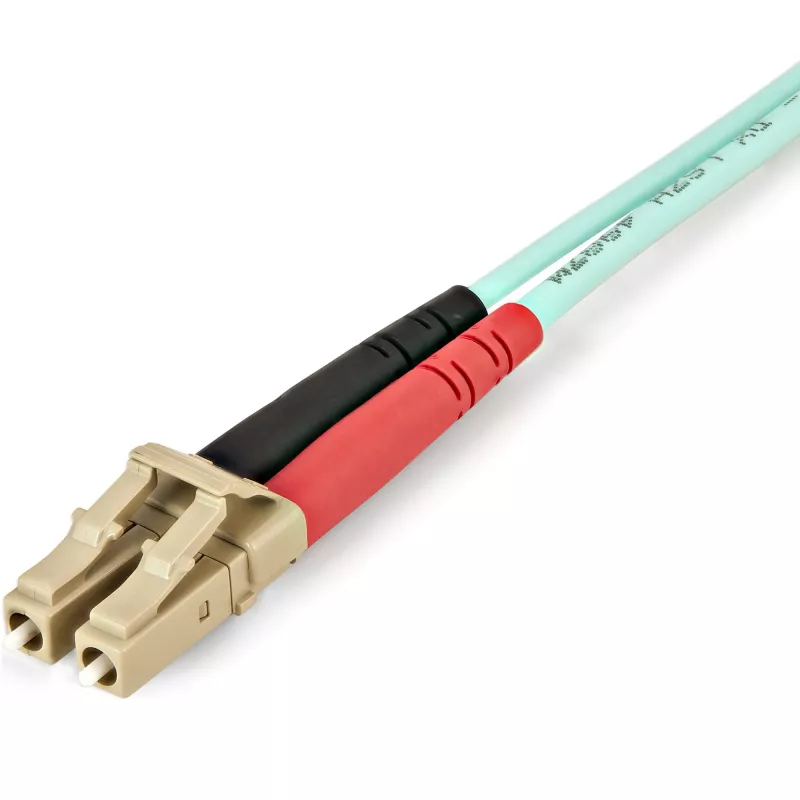Cabo de fibra ótica multimodo LC/UPC para LC/UPC OM4 StarTech.com, 50/125µm LOMMF/VCSEL Zipcord, 100G, baixa atenuação de inserção – Cabo de patch de fibra ótica LSZH