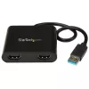 Adaptador USB 3.0 para HDMI duplo StarTech.com, conversor USB para 2x monitor HDMI para Windows (sem suporte para macOS/ChromeOS/Linux) - TAA