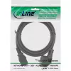 Cabo de alimentação InLine, CEE 7/7 angular / ficha IEC C13 de 3 polos, 0,5 m