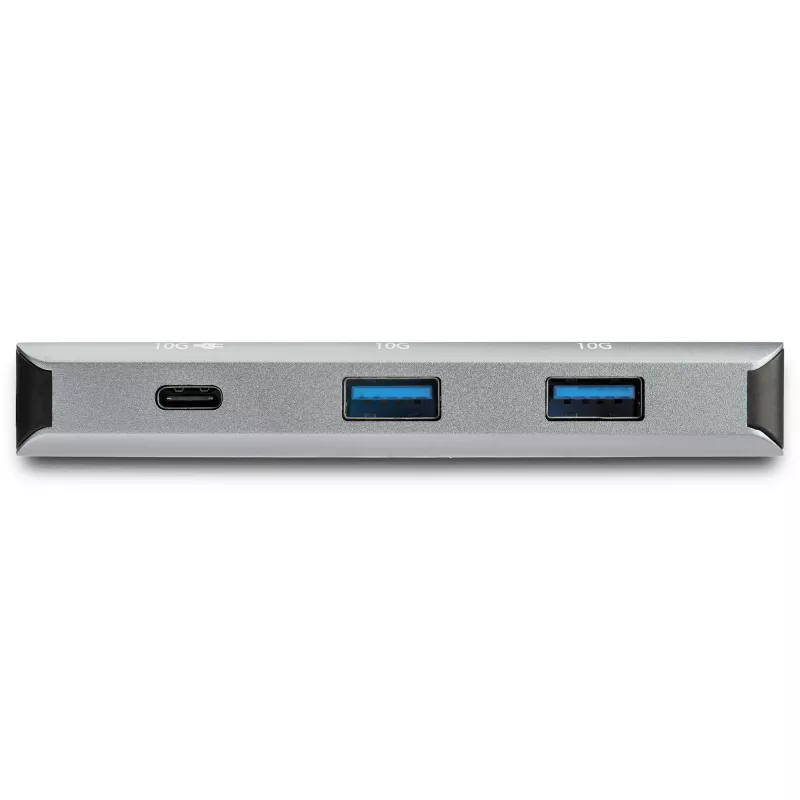 StarTech.com HB31C3A1CPD3 hub USB-C de 4 portas, 10 Gbps, 3x USB-A e 1x USB-C, passagem de carga Power Delivery de 100 W, cabo de 25 cm, compatível com Thunderbolt 3