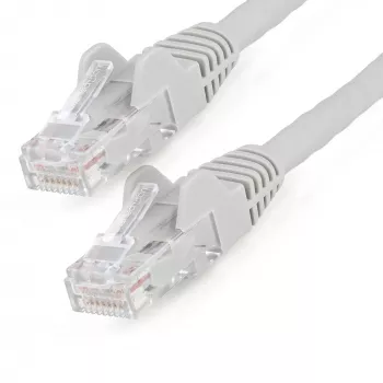 Cabo Ethernet CAT6 StarTech.com 7m – LSZH (Low Smoke Zero Halogen) – 10 Gigabit 250 MHz 100 W PoE RJ45 10GbE UTP cabo de rede de patch, proteção da patilha com alívio de tensão – Cinzento, CAT 6, testado ETL, 24 AWG