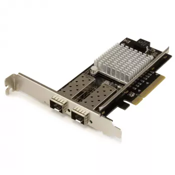 Placa de rede StarTech.com 2 portas 10G Fibra com SFP+ aberto - PCIe, chipset Intel