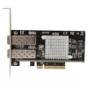 Placa de rede StarTech.com 2 portas 10G Fibra com SFP+ aberto - PCIe, chipset Intel