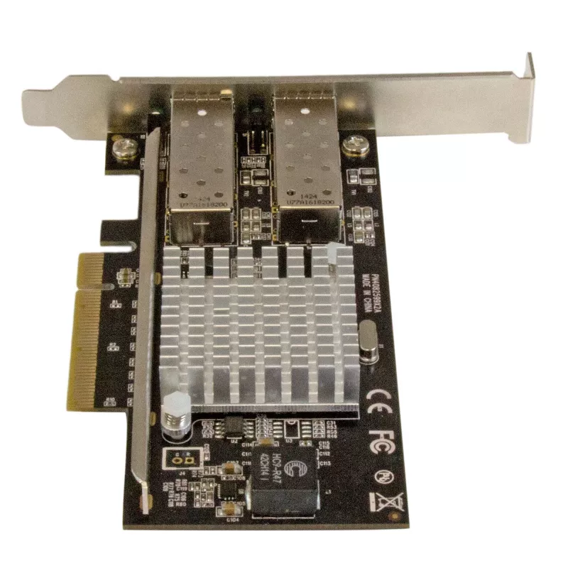 Placa de rede StarTech.com 2 portas 10G Fibra com SFP+ aberto - PCIe, chipset Intel