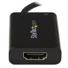 Adaptador StarTech.com USB-C para HDMI 2.0 com Power Delivery - Conversor de vídeo USB Type-C para HDMI 4K 60Hz - Porta de carregamento pass-through 60W PD - Compatível com Thunderbolt 3 - Preto
