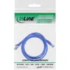 Cabo de patch InLine S/FTP PiMF Cat.6A sem halogéneos 500 MHz azul 1 m