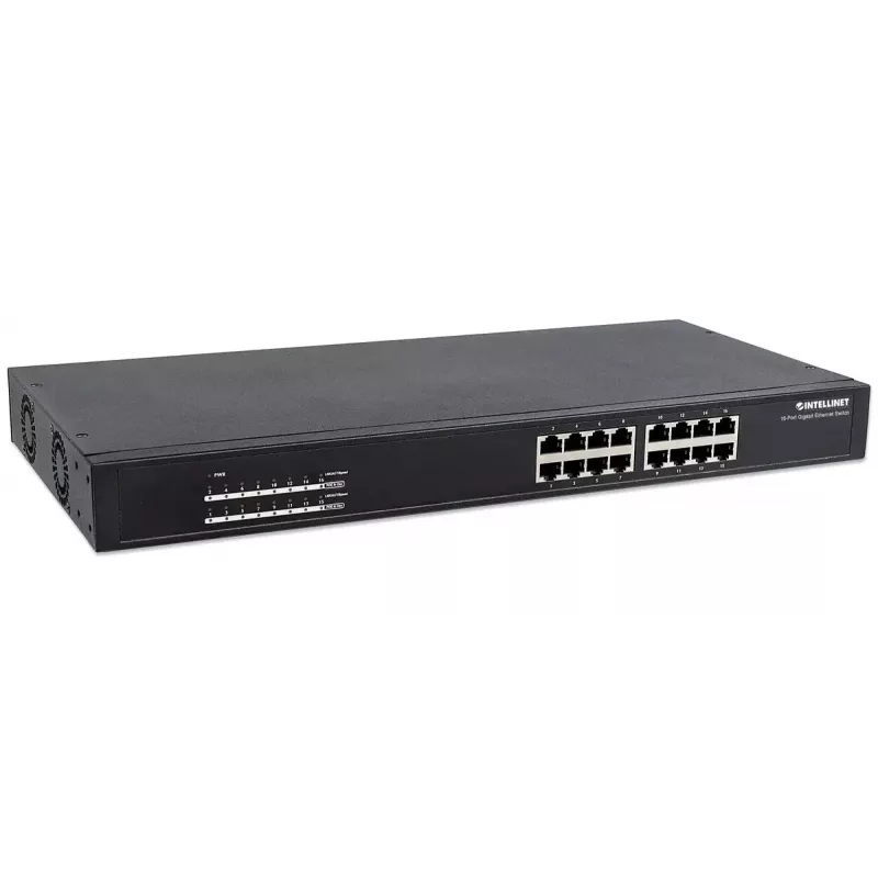 Switch não gerido Intellinet 16 portas Gigabit Ethernet PoE+