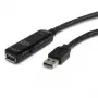 StarTech.com USB3AAEXT5M cabo de extensão USB 3.0 ativo de 5 m, USB-A macho para fêmea, 5 Gbps, preto