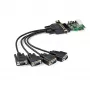 Placa adaptadora série RS232 PCI Express de 4 portas StarTech.com – placa controladora host série RS232 PCIe – PCIe para série DB9 – UART 16950 – placa de expansão low-profile – Windows/Linux – TAA
