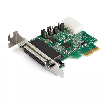 Placa adaptadora série RS232 PCI Express de 4 portas StarTech.com – placa controladora host série RS232 PCIe – PCIe para série DB9 – UART 16950 – placa de expansão low-profile – Windows/Linux – TAA