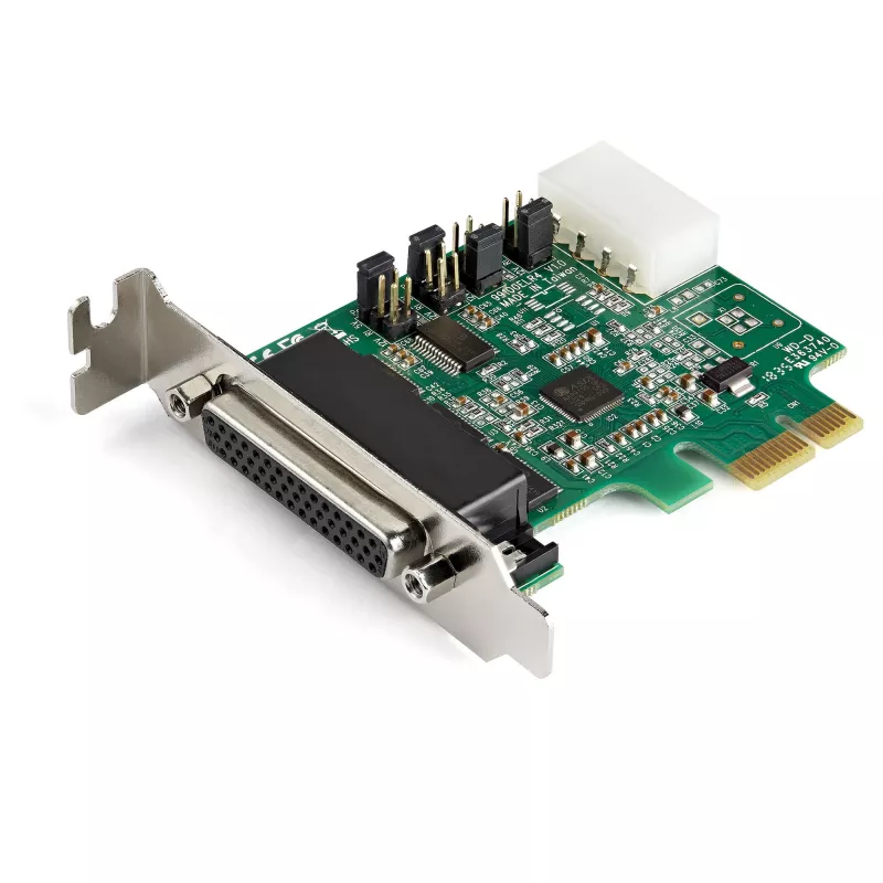 Placa adaptadora série RS232 PCI Express de 4 portas StarTech.com – placa controladora host série RS232 PCIe – PCIe para série DB9 – UART 16950 – placa de expansão low-profile – Windows/Linux – TAA