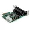 Placa adaptadora série RS232 PCI Express de 4 portas StarTech.com – placa controladora host série RS232 PCIe – PCIe para série DB9 – UART 16950 – placa de expansão low-profile – Windows/Linux – TAA