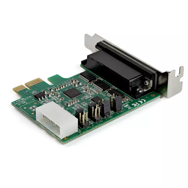 Placa adaptadora série RS232 PCI Express de 4 portas StarTech.com – placa controladora host série RS232 PCIe – PCIe para série DB9 – UART 16950 – placa de expansão low-profile – Windows/Linux – TAA