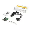 Placa adaptadora série RS232 PCI Express de 4 portas StarTech.com – placa controladora host série RS232 PCIe – PCIe para série DB9 – UART 16950 – placa de expansão low-profile – Windows/Linux – TAA