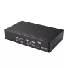 Comutador KVM DisplayPort de 4 portas StarTech.com – 4K 60 Hz – ecrã único – comutador KVM USB DP 1.2 UHD de porta dupla com hub USB 2.0 e áudio integrados – Dell, HP, Apple, Lenovo – conforme TAA