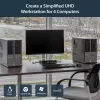 Comutador KVM DisplayPort de 4 portas StarTech.com – 4K 60 Hz – ecrã único – comutador KVM USB DP 1.2 UHD de porta dupla com hub USB 2.0 e áudio integrados – Dell, HP, Apple, Lenovo – conforme TAA