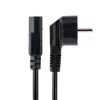 Cabo de alimentação para computador StarTech.com 1 m, 18AWG, cabo de alimentação EU Schuko para C13, 250V 10A, cabo de alimentação de substituição preto, cabo de alimentação para TV/monitor, cabo de alimentação Schuko CEE 7/7 para IEC 60320 C13 - cabo de alimentação para PC