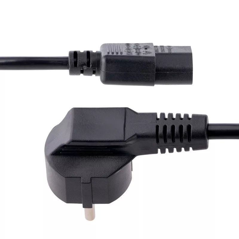 Cabo de alimentação para computador StarTech.com 1 m, 18AWG, cabo de alimentação EU Schuko para C13, 250V 10A, cabo de alimentação de substituição preto, cabo de alimentação para TV/monitor, cabo de alimentação Schuko CEE 7/7 para IEC 60320 C13 - cabo de alimentação para PC