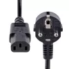 Cabo de alimentação para computador StarTech.com 1 m, 18AWG, cabo de alimentação EU Schuko para C13, 250V 10A, cabo de alimentação de substituição preto, cabo de alimentação para TV/monitor, cabo de alimentação Schuko CEE 7/7 para IEC 60320 C13 - cabo de alimentação para PC