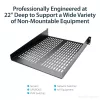 StarTech.com CABSHELF22V prateleira fixa ventilada 2U para rack de servidor, 19″, 22″ (55,9 cm) de profundidade, até 22 kg, aço, preta