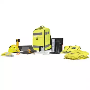 Mochila DICOTA Hi-Vis amarela certificação EN ISO 20471:2013