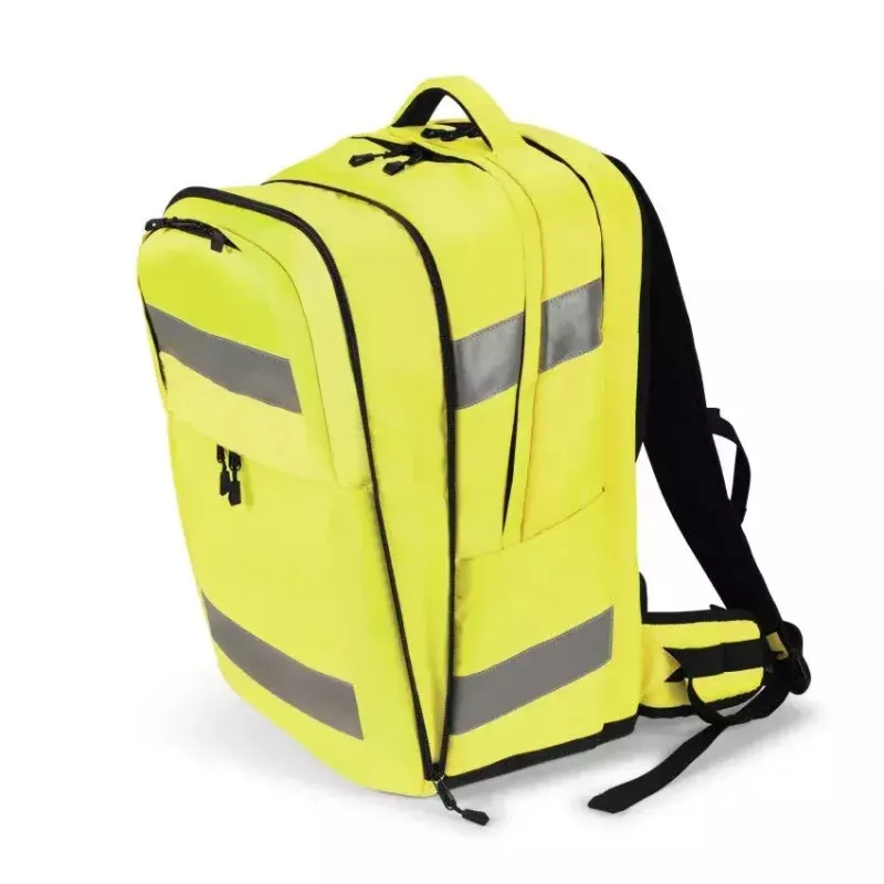 Mochila DICOTA Hi-Vis amarela certificação EN ISO 20471:2013