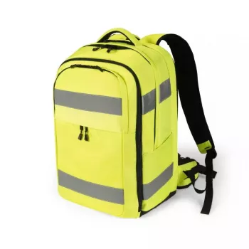 Mochila DICOTA Hi-Vis amarela certificação EN ISO 20471:2013