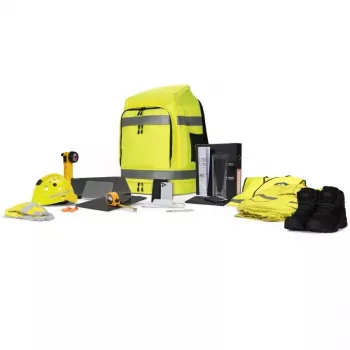 Mochila DICOTA Hi-Vis amarela polietileno tereftalato (PET) poliuretano termoplástico (TPU)