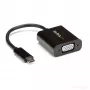 Adaptador USB-C para VGA StarTech.com - preto - 1080p - conversor de vídeo para o seu MacBook Pro - dongle USB C para VGA - versão atualizada é CDP2VGAEC