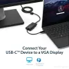 Adaptador USB-C para VGA StarTech.com - preto - 1080p - conversor de vídeo para o seu MacBook Pro - dongle USB C para VGA - versão atualizada é CDP2VGAEC
