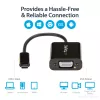 Adaptador USB-C para VGA StarTech.com - preto - 1080p - conversor de vídeo para o seu MacBook Pro - dongle USB C para VGA - versão atualizada é CDP2VGAEC