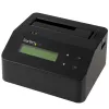 Apagador de disco rígido de baía única StarTech.com, sanitizador HDD/SSD autónomo, USB 3.0 para SATA II (3 Gbit/s), 9 modos de apagamento, visor LCD, dock sanitizador de disco rígido com apagamento seguro, porta de impressora DB-9, conforme TAA