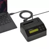 Apagador de disco rígido de baía única StarTech.com, sanitizador HDD/SSD autónomo, USB 3.0 para SATA II (3 Gbit/s), 9 modos de apagamento, visor LCD, dock sanitizador de disco rígido com apagamento seguro, porta de impressora DB-9, conforme TAA