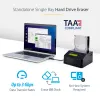 Apagador de disco rígido de baía única StarTech.com, sanitizador HDD/SSD autónomo, USB 3.0 para SATA II (3 Gbit/s), 9 modos de apagamento, visor LCD, dock sanitizador de disco rígido com apagamento seguro, porta de impressora DB-9, conforme TAA