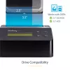 Apagador de disco rígido de baía única StarTech.com, sanitizador HDD/SSD autónomo, USB 3.0 para SATA II (3 Gbit/s), 9 modos de apagamento, visor LCD, dock sanitizador de disco rígido com apagamento seguro, porta de impressora DB-9, conforme TAA