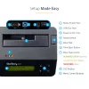 Apagador de disco rígido de baía única StarTech.com, sanitizador HDD/SSD autónomo, USB 3.0 para SATA II (3 Gbit/s), 9 modos de apagamento, visor LCD, dock sanitizador de disco rígido com apagamento seguro, porta de impressora DB-9, conforme TAA