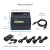 Apagador de disco rígido de baía única StarTech.com, sanitizador HDD/SSD autónomo, USB 3.0 para SATA II (3 Gbit/s), 9 modos de apagamento, visor LCD, dock sanitizador de disco rígido com apagamento seguro, porta de impressora DB-9, conforme TAA