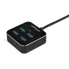 Hub USB C de 4 portas StarTech.com – USB-C para 4 portas USB-A – SuperSpeed 10 Gbit/s hub USB 3.2 Gen 2 Type-C – alimentado por bus USB – hub adaptador USB-C para USB portátil/compacto para portátil – alumínio