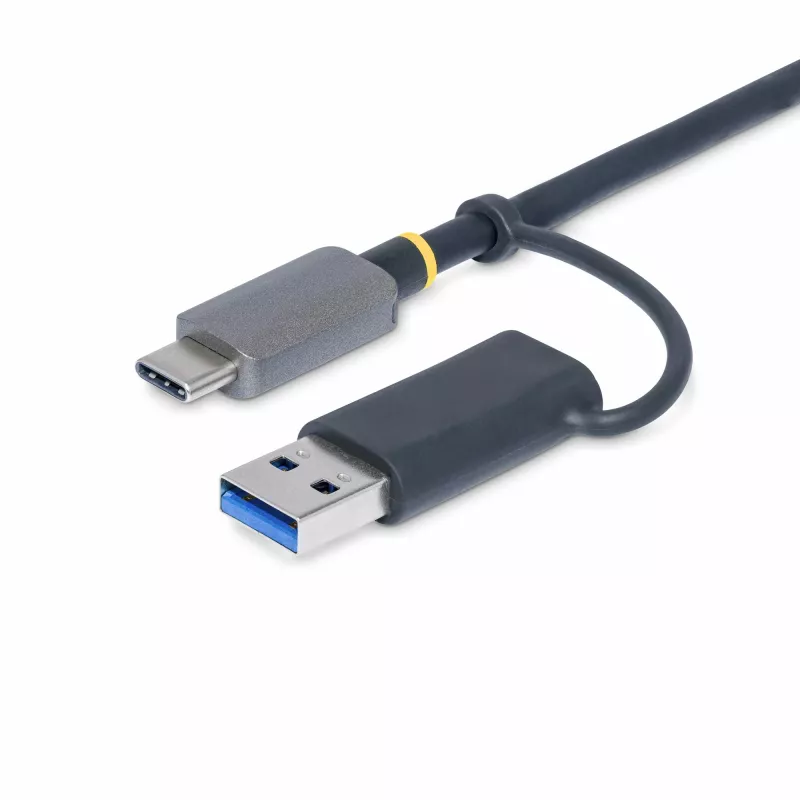 StarTech.com FCREADMICRO3V2 leitor de cartões de memória multimédia USB 3.0, SD/microSD/CompactFlash, USB-C com adaptador USB-A, 5 Gbps