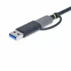 StarTech.com FCREADMICRO3V2 leitor de cartões de memória multimédia USB 3.0, SD/microSD/CompactFlash, USB-C com adaptador USB-A, 5 Gbps