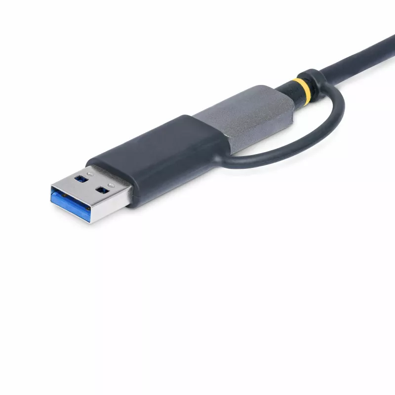 StarTech.com FCREADMICRO3V2 leitor de cartões de memória multimédia USB 3.0, SD/microSD/CompactFlash, USB-C com adaptador USB-A, 5 Gbps