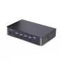 StarTech.com Comutador KVM DisplayPort de 4 portas, 8K 60Hz / 4K 144Hz, ecrã único, DP 1.4, 2 portas USB 3.0, 4 portas USB 2.0 HID, comutação por botão e tecla de atalho, conforme TAA - independente do sistema operativo, caixa metálica