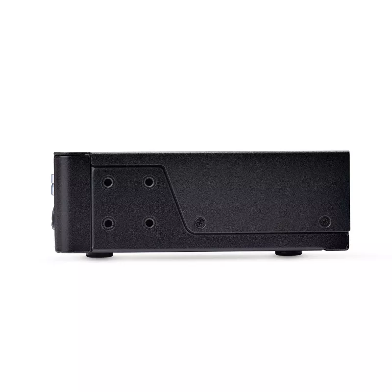 StarTech.com Comutador KVM DisplayPort de 4 portas, 8K 60Hz / 4K 144Hz, ecrã único, DP 1.4, 2 portas USB 3.0, 4 portas USB 2.0 HID, comutação por botão e tecla de atalho, conforme TAA - independente do sistema operativo, caixa metálica