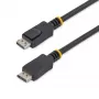 StarTech.com Cabo DisplayPort 1.2 de 50cm – Cabo DisplayPort 4K x 2K Ultra HD certificado VESA – Cabo DP para DP curto para monitor – Cabo de vídeo/display DP fino – Fichas DP com encaixe