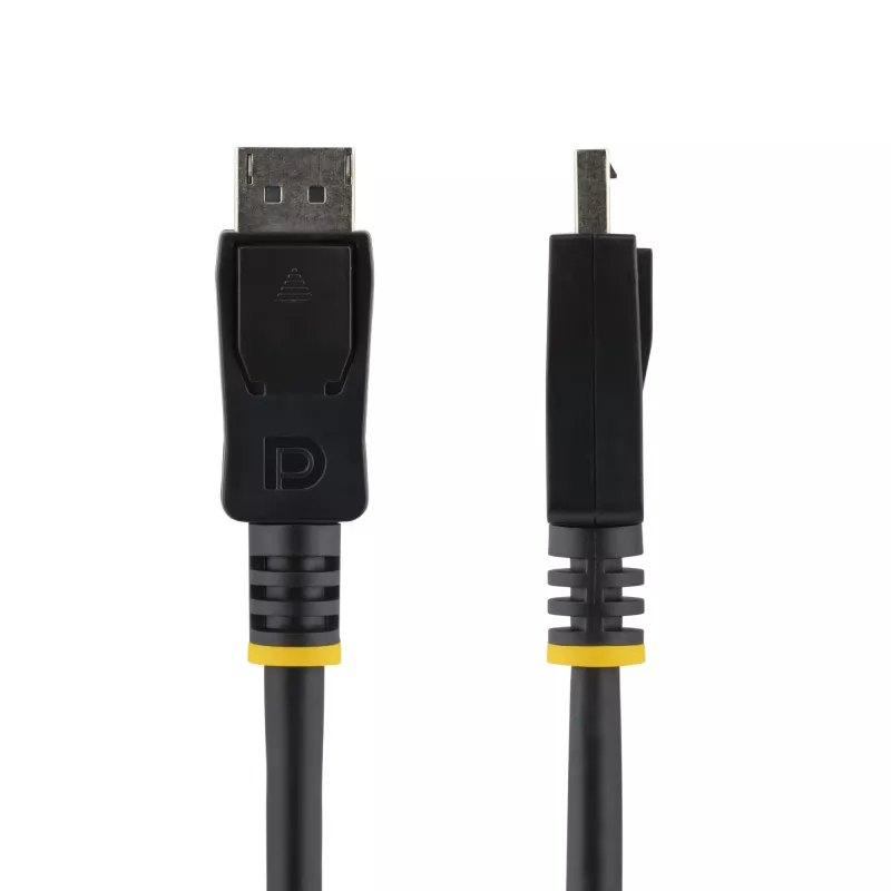 StarTech.com DISPL5M cabo DisplayPort 1.2 de 5 m, 4K x 2K, HBR2, com conectores de encaixe, macho/macho, preto