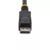 StarTech.com DISPL5M cabo DisplayPort 1.2 de 5 m, 4K x 2K, HBR2, com conectores de encaixe, macho/macho, preto